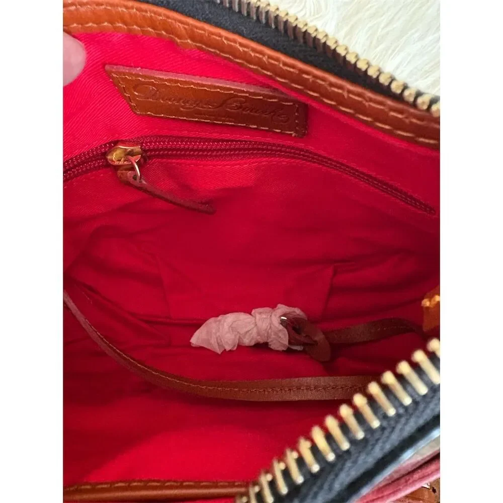 Dooney & Bourke Mini Margot Crossbody Bag Black/Tan Leather Women's New with Tag - Picture 4 of 10